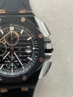 Royal Oak Offshore Chronograph CER Black Dial on Rubber Strap APF A3126 Mod - Image 9