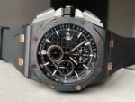 Royal Oak Offshore Chronograph CER Black Dial on Rubber Strap APF A3126 Mod - Image 6