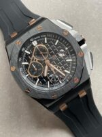 Royal Oak Offshore Chronograph CER Black Dial on Rubber Strap APF A3126 Mod