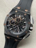 Royal Oak Offshore Chronograph CER Black Dial on Rubber Strap APF A3126 Mod - Image 2