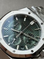 Royal Oak Chrono 26240 SS DDF 1:1 Best Edition Green Dial on SS Bracelet DD4401 - Image 5