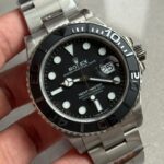 Yacht-Master 226627 Titanium QF 1:1 Best Edition Black Dial on Titanium Bracelet VR3235