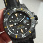 Submariner DIW Carbon VSF 1:1 Best Edition Black/Yellow Dial on Black Nylon Strap VS3135