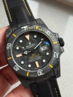 Submariner DIW Carbon VSF 1:1 Best Edition Black/Yellow Dial on Black Nylon Strap VS3135