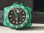 Submariner DIW Green Carbon VSF 1:1 Best Edition Black Dial on Black Nylon Strap VS3135 - Image 5