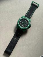 Submariner DIW Green Carbon VSF 1:1 Best Edition Black Dial on Black Nylon Strap VS3135 - Image 4