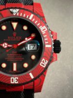 Submariner DIW Red Carbon VSF 1:1 Best Edition Black Dial on Black Nylon Strap VS3135 - Image 7