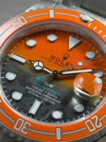 Submariner DIW Sandblasted VSF 1:1 Best Edition Orange Grey Dial on SS Bracelet VS3135 - Image 4