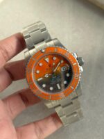 Submariner DIW Sandblasted VSF 1:1 Best Edition Orange Grey Dial on SS Bracelet VS3135