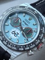 Daytona DIW Porsche 911 S/T White Carbon SOp NIC 1:1 Best Edition Blue Dial on Black Nylon Strap SA4130 - Image 6