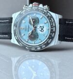 Daytona DIW Porsche 911 S/T White Carbon SOp NIC 1:1 Best Edition Blue Dial on Black Nylon Strap SA4130 - Image 4