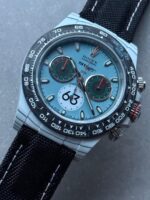 Daytona DIW Porsche 911 S/T White Carbon SOp NIC 1:1 Best Edition Blue Dial on Black Nylon Strap SA4130 - Image 3