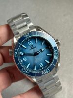 Seamaster planet ocean 39.5mm VSF 1:1 Best Edition Summer Blue Dial on SS Bracelet VS8800 V4 Super Clone