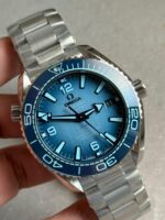 Seamaster planet ocean 39.5mm VSF 1:1 Best Edition Summer Blue Dial on SS Bracelet VS8800 V4 Super Clone - Image 2