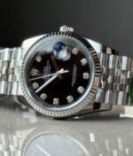 DateJust 36 SS 126233 ARF 1:1 Best Edition Black Diamonds Dial on Jubilee Bracelet SH3235 - Image 5