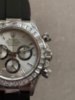 daytona custom daytona 4131 moissanite diamond dial oysterflex barcelet - Image 6