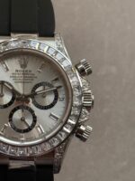 Rolex Daytona custom Daytona 4131 Moissanite Diamond Dial Oysterflex Bracelet - Image 5