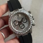 Rolex Daytona custom Daytona 4131 Moissanite Diamond Dial Oysterflex Bracelet