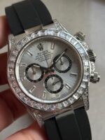 Rolex Daytona custom Daytona 4131 Moissanite Diamond Dial Oysterflex Bracelet - Image 3