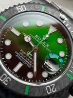 Rolex Submariner DIW “Parakeet” DLC VSF 1:1 Best Edition Black/Green Dial on DLC Bracelet VS3135 Super Clone - Image 3