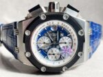 Royal Oak Offshore Rubens Barrichello Ii 26078PO Blue Dial Blue leather Strap - Image 4