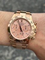 Daytona 116505 904L RG VF 1:1 Best Edition Pink Crystal Dial On 904L RG Bracelet DD4130 Super Clone - Image 7