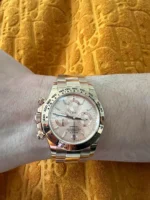 Daytona 116505 904L RG VF 1:1 Best Edition Pink Crystal Dial On 904L RG Bracelet DD4130 Super Clone - Image 3