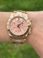 Daytona 116505 904L RG VF 1:1 Best Edition Pink Crystal Dial On 904L RG Bracelet DD4130 Super Clone