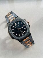 Patek Philippe Nautilus 5711 DIW Carbon DIWF 1:1 Best Edition Black Textured Dial on Carbon/RG Bracelet 324CS - Image 3