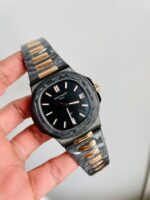 Patek Philippe Nautilus 5711 DIW Carbon DIWF 1:1 Best Edition Black Textured Dial on Carbon/RG Bracelet 324CS - Image 4