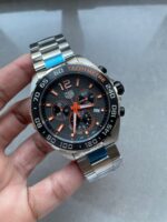 TAG Formula 1 Chronograph CAZ101AH.BA0842 43mm OGF SS Strap Grey Orange Dial