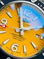 Breitling Superocean Automatic 44 TF 1:1 Best Edition Yellow Dial Black Bezel on SS Strap A2824 - Image 7