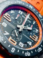 Breitling Endurance pro OGF 44mm Black dial orange Rubber Strap quartz movement - Image 5