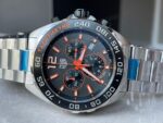 TAG Formula 1 Chronograph CAZ101AH.BA0842 43mm OGF SS Strap Grey Orange Dial - Image 5