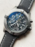 Breitling Avenger Bandit DLC GF 1:1 Best Edition Black Dial on Black Nylon Strap A7750 - Image 3