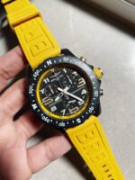 Breitling Endurance pro OGF 44mm Black dial Yellow Rubber Strap quartz movement