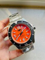 Breitling Superocean Automatic 44 BLSF 1:1 Best Edition orange Dial Black Bezel on SS Strap A2824 - Image 5