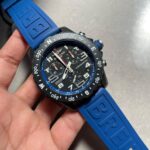 Breitling Endurance pro OGF 44mm Black dial Blue Rubber Strap quartz movement
