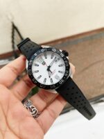 TAG HEUER FORMULA 1 White Dial Rubber Strap Swiss Rhonda Quart Super Clone