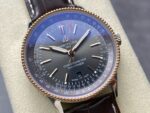Breitling Navitimer Gray Dial & Leather Strap BLS Factory 41mm Super Clone - Image 6