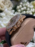 Rolex Daytona 116588TBR Giraffeb Chestnut 18K Gold Wrapped + Moissanite Diamonds 40mm Super Clone - Image 5