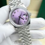 Rolex DateJust 126234 Purple Dial Automatic Movement 36mm Super Clone