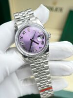 Rolex DateJust 126234 Purple Dial Automatic Movement 36mm Super Clone