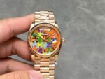 Rolex Day-Date 128235 Puzzle Emoji Jigsaw Motif Dial 36mm Super Clone