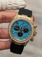 Rolex Daytona 126538TBR Turquoise Diamond Oysterflex Strap FH Factory 40mm Super Clone - Image 5
