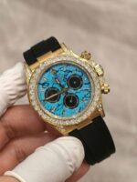 Rolex Daytona 126538TBR Turquoise Diamond Oysterflex Strap FH Factory 40mm Super Clone - Image 4