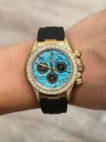 Rolex Daytona 126538TBR Turquoise Diamond Oysterflex Strap FH Factory 40mm Super Clone - Image 3