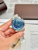 Rolex Daytona Arolla Challenge Blue Dial Skeleton 40mm Super Clone - Image 4