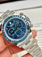 Rolex Daytona Arolla Challenge Blue Dial Skeleton 40mm Super Clone - Image 7
