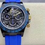 Rolex Daytona By Blaken Skeleton Dial Rubber Strap Blue 40mm Super Clone